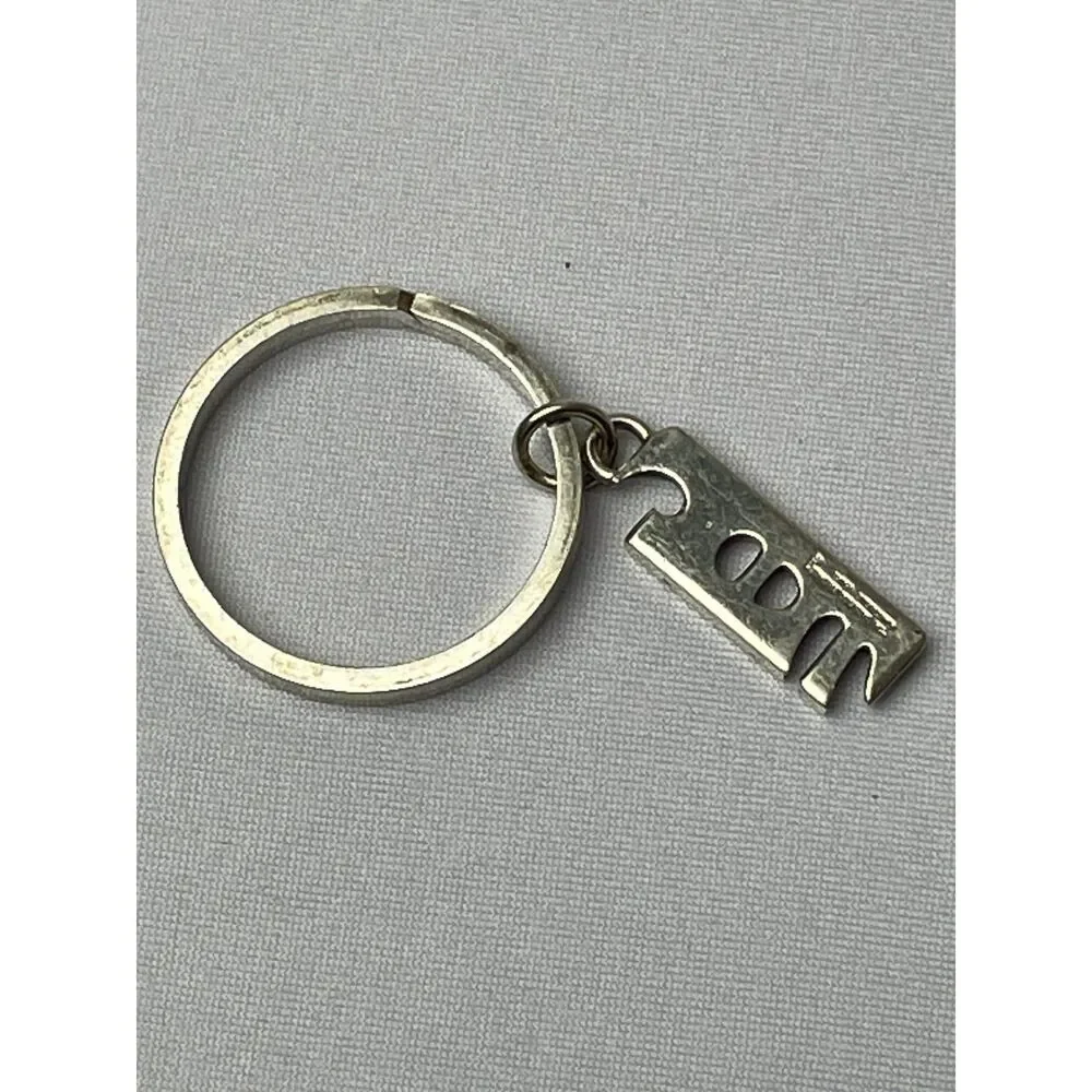 ~ Rare LAF Key Ring Vintage Sterling Silver* Key Chain Lafayette College VTG 70